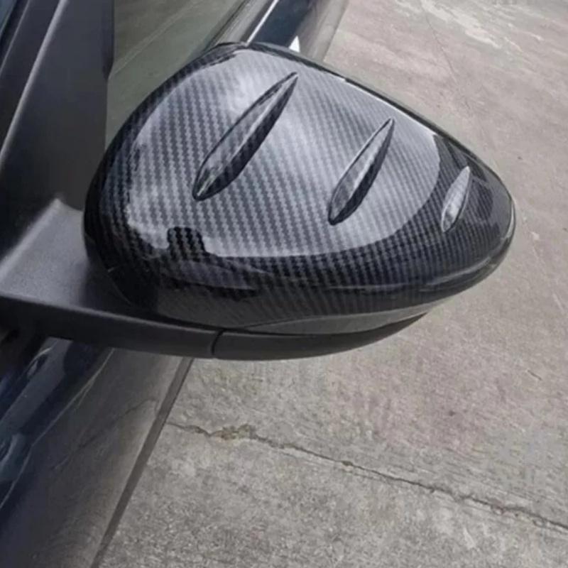 Protective Cover Door Mirror Cover For Ford Escape -2024 Carbon Fiber Chrome Silver Accessories Styling