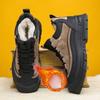 Winter New Cotton Shoes High Top Shoes Men's Thick Plush Warm Snow Boots Outdoor Waterproof and Cold Proof Warm Cotton Boots