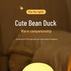 Bean Duck Sleep Companion: Rechargeable Silicone Night Light for Kids - Tap & Portable Warm Bedside Lamp Atmosphere Light