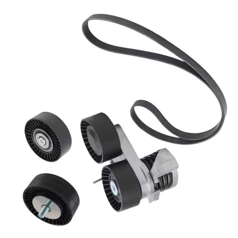 Belt Tensioner Pulley Set 11287563927 7PK1855 11287556251 Belts Pulleys For BMW E82 E88 E90 Belt Tensioner Tighten Belt