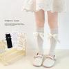 Bowknot Boot Socks Leg Warmers for Teen Girls Long Leg Cover Cute Knee Stockings Child Socks Ankle Heap Sock Breathable