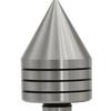 ABIY 1 Piece MT1 Lathe Bearing Tailstock Center Woodworking Thimble Heavy Thimble Steel Silver