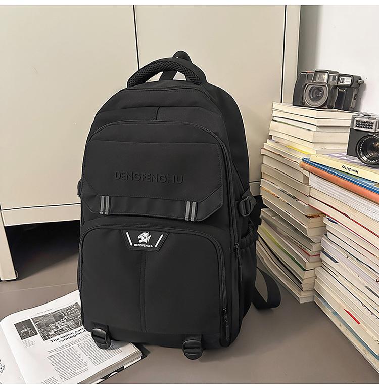 Schoolbag Korean ins new high-value retro fresh trendy cool niche design backpack couple lightweight travel backpack