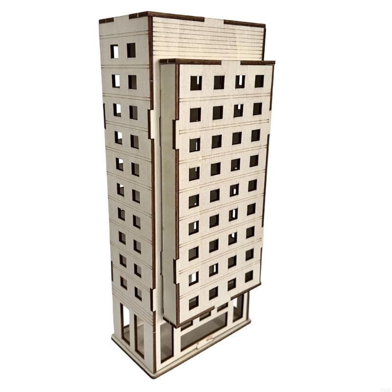Garden Landscape Ornament Assembling Model Wooden Apartment Outland Model HX6C