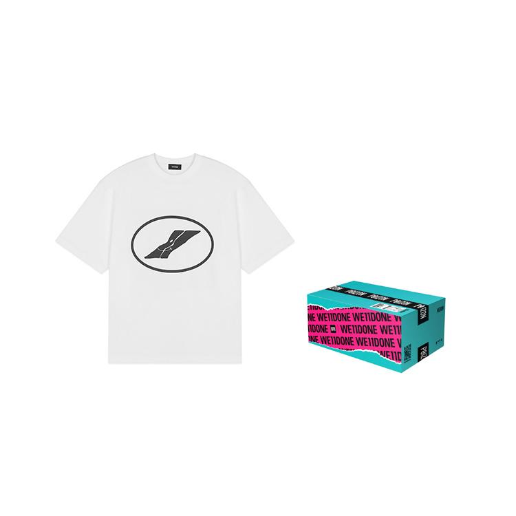 WE11DONE Logo-print Cotton T-shirt WD-TT1-22-832-U-WH
