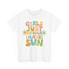 Beach Vibes T-Shirt | Summer Ocean Waves Tee | GIRLS JUST WANNA HAVE SUN Shirt