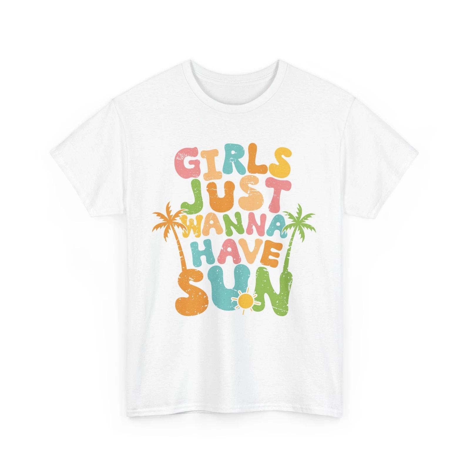 

Beach Vibes T-Shirt | Summer Ocean Waves Tee | GIRLS JUST WANNA HAVE SUN Shirt 4XL