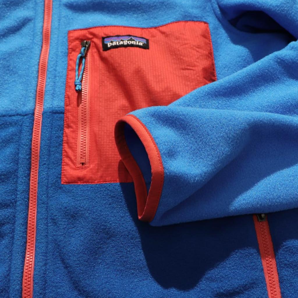 Patagonia 26210 Microdini Fleece Hoody Microdini Hoody Full Zip Outerwear Regular Fit Fleece Endless Blue Men's Men's (S, (ENLB))