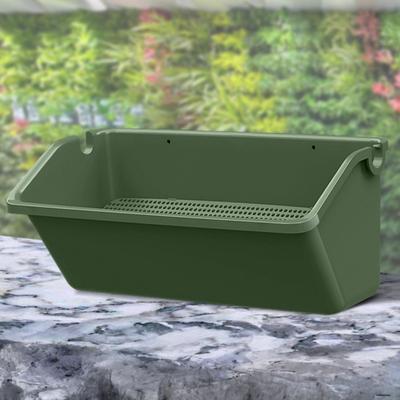 Fioriera da parete auto-irrigante Vaso per piante con fori di drenaggio Fioriera verticale impilabile per decorazione da giardino esterno