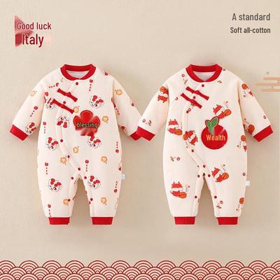 Body Rojo de Invierno para Recién Nacido - Mono Acogedor para Bebé para Otoño/Invierno