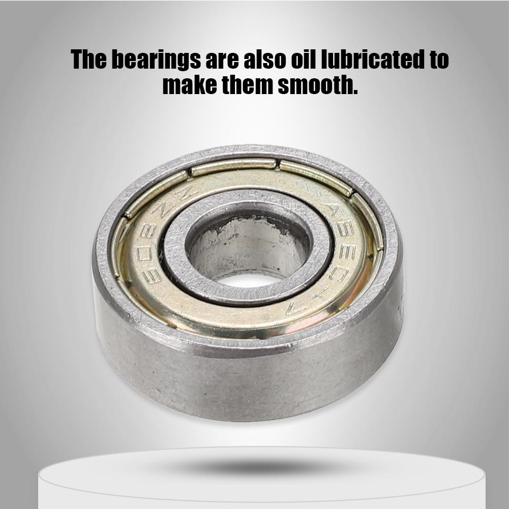 10 PCs 3D Printer Accessories Flange Deep Groove Chrome Steel Bearing 608ZZ with 2 Protecting Mask