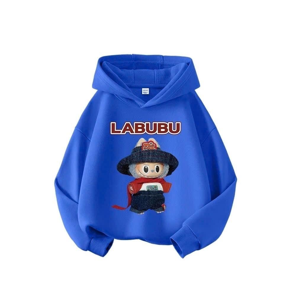 Sudaderas para niños y niñas, estilo de moda con estampado Labubu para niños