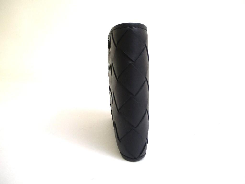 Authentic BOTTEGA VENETA Dark Navy Blue Leather Small Bi-Fold Bill Wallet #a594  Refurbished