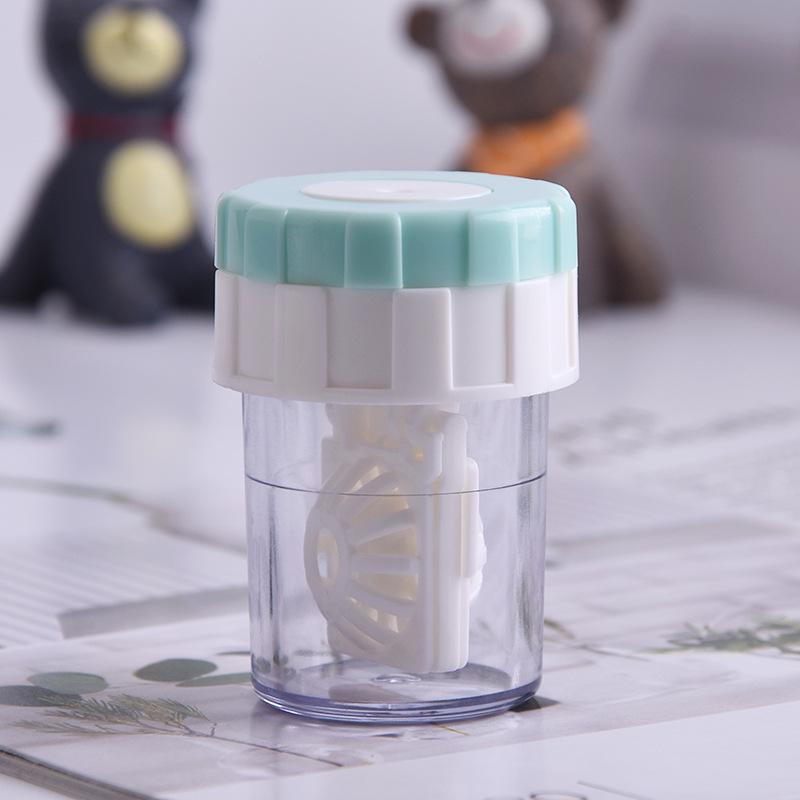 Contact Lens Cleaner Case Compact Plastic Container Storage Holder Transparent Travel Eyes Travel Kit For Home Contact Lens Gym