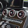 Dekorační kroužek výdechu klimatizace pro Mercedes Benz GLC Třída C C200 C220 C300 GLC250 MB X253 W205 Panel klimatizace Dekorace výdechu Kryt Samolepka
