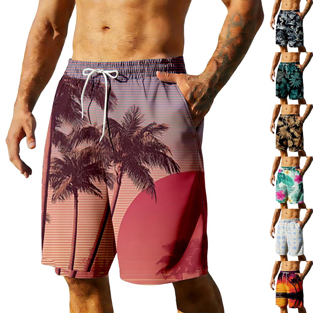 Pantalones Cortos Hawaianos de Verano para Hombre