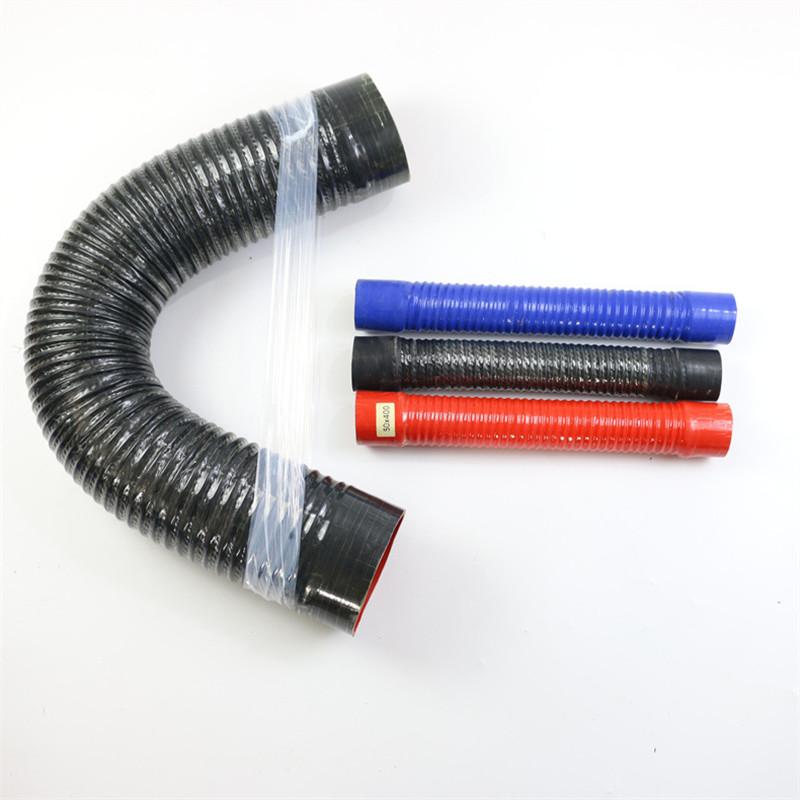 Length 700mm Silicone Flexible Hose and 2 Clamps ID30-100mm Air Intake Pipe Cold Water Pipe Tube High Pressure Temperature