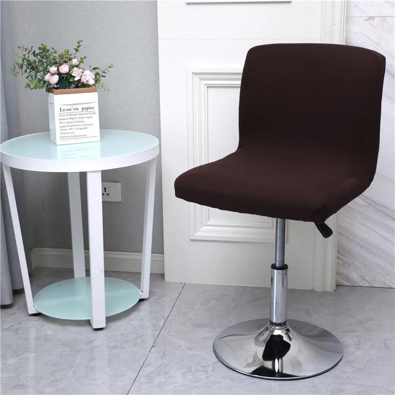 Flower Bar Stool Chair Cover Low Back Chair Slipcovers Spandex Seat Case Elastic Office Chair Cover Dining Seat Protector