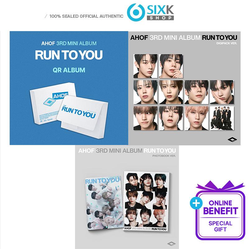 [Предзаказ] AHOF 3-й мини-альбом [RUN TO YOU] НАБОР 3 шт. (ФОТОКНИГА+ДИГИПАК+QR АЛЬБОМ)  (Онлайн-преимущество) [NO POB] SET 3EA