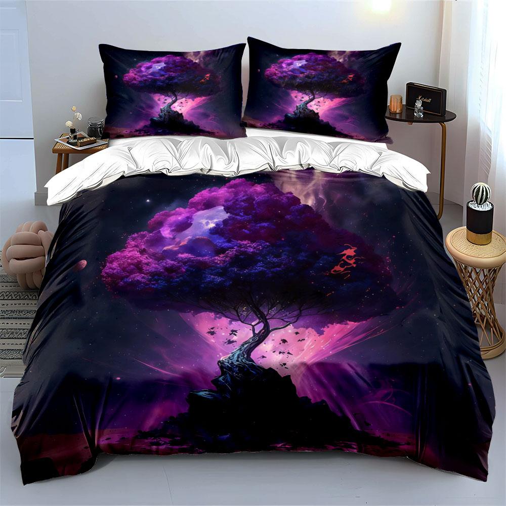 Fantasy Tree Art Decor Set Soft Comfortable Duvet Cover Bedding Set Included 1*Duvet Cover & 2*Pillowcases, Gift