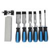 Rikopin Woodworking Chisel Set with Sharpening Stone 38mm Professional Grade Set Sharpening Stone - 6mm, 13mm, 19mm, 25mm, 32mm, - - 6-Piece (with -