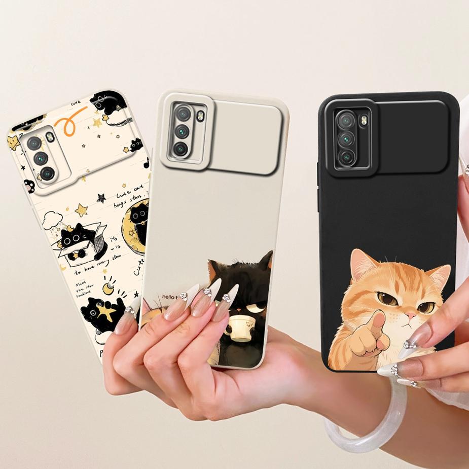 For Xiaomi Poco M3 Case PocoM3 Pro Cool Owl Dragon Painted Cover Soft TPU Matte Phone Case For Xiaomi Poco M3 Pro 5G Fundas Bags