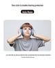Children's Wireless Over-Ear Bluetooth Headphones with Hearing Protection and Luminous Ear Cups for Extended Battery Life