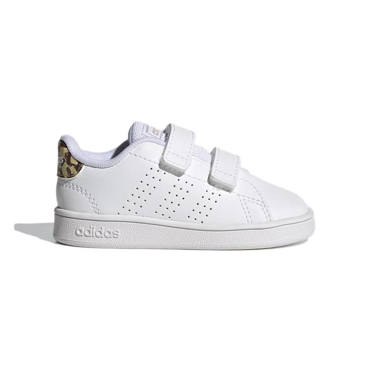 adidas Neo ADVANTAGE Low Top Toddler Shoes White Yellow Infant And Toddler FZ0033