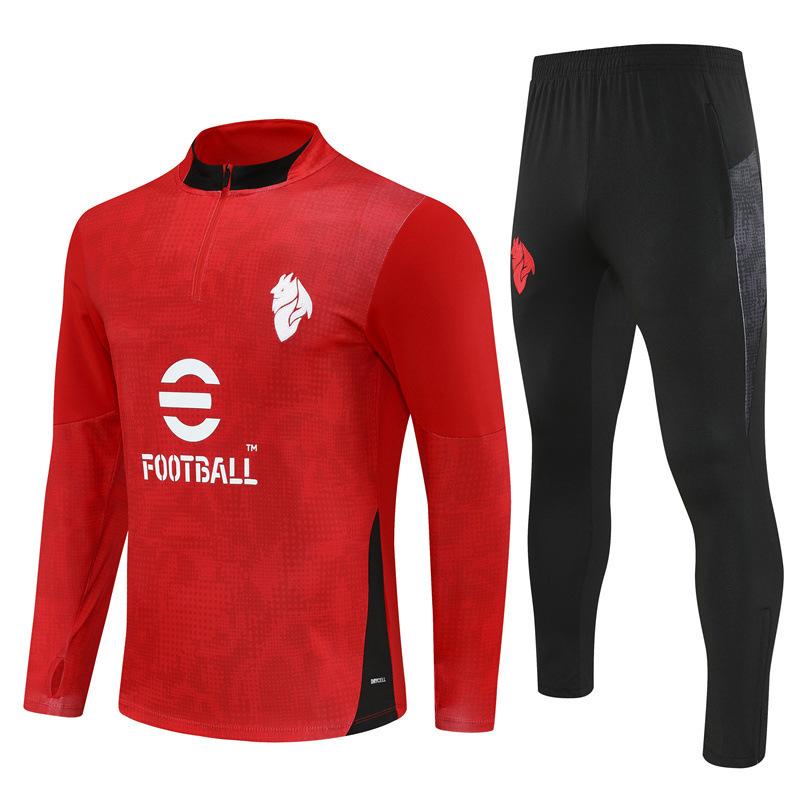 Halbzip Bestickter Fußball Trainingsanzug Set Arsenal Barcelona Real Madrid Camouflage Fußballanzug