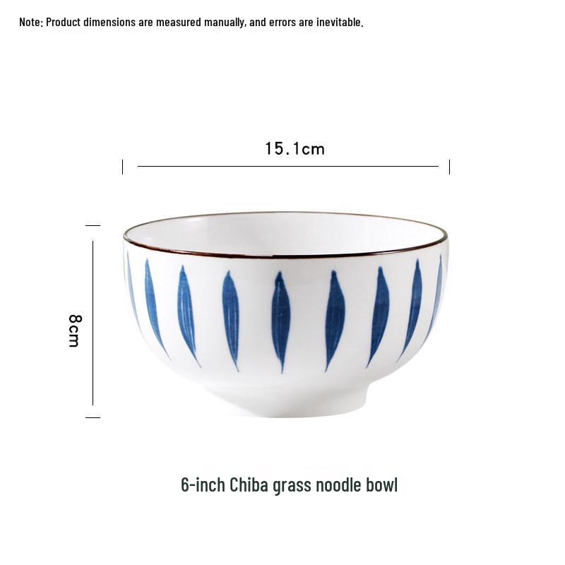 Japanese 10-Person Tableware Set: Creative Rice Bowls, Plates, and Noodle Bowls Combination.