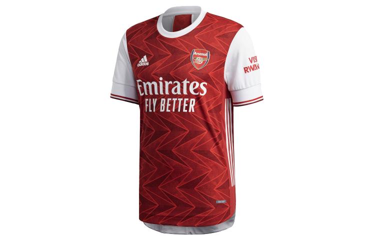 Adidas Arsenal T Shirts Men s Dark Reddish Purple/White Crew Neck Moderate Straight Fit FH7815 S