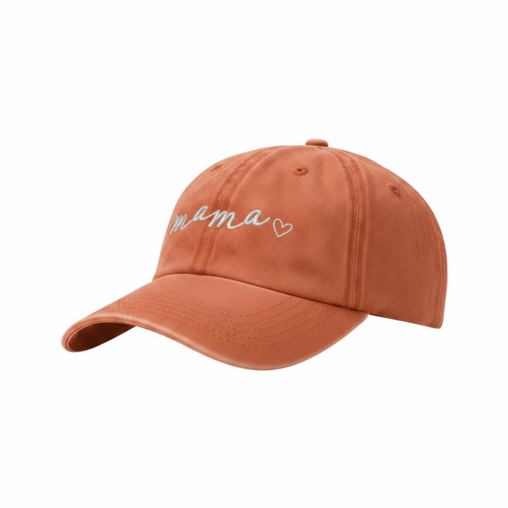Washed Cotton Dad Mama Mini Love Caps Adjustable Breathable Embroidery Baseball Cap Vintage Parent-Unisex Baseball Hats Gifts