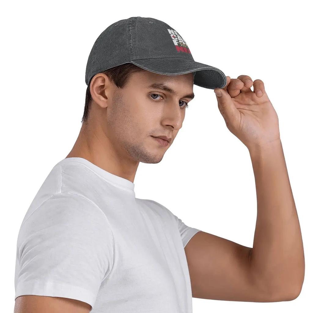 New Call For NIA New California Republic Washed Men's Baseball Cap Outdoor Trucker Snapback Caps Dad Hat Golf Hats