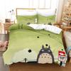 My Neighbor Totoro Cartoon 3d Bedding Set Anime Twin Full Queen King Comforter Cover Set with Pillowcase 2/3pcs Duvet Cover Sets