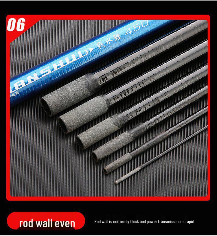 Ultra-Light, Ultra-Hard Short Stream Crucian Carp Fishing Rod Set
