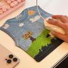 Mouse Pad Wear Resistant Anti-slip Thickened Creative Cute Knitted Sweater Keyboard Mouse Pad Decoration