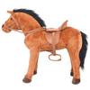 Jouet en peluche - VIDAXL - Cheval Marron - 64 cm - Fonction sonore - Pour enfants à partir de 3 ans