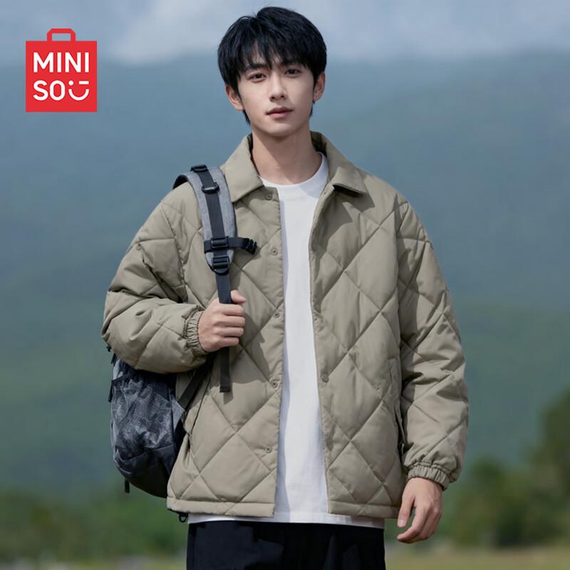 MINISO Men's Quilted Collar Winter Jacket