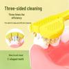 Popular Kids' Soft Bristle Three-Sided Toothbrush, Ages 3-12, Adorable Cartoon Giraffe Design