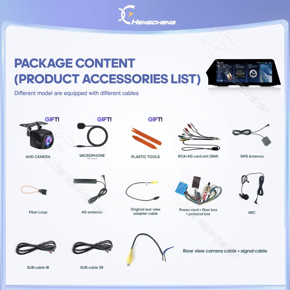 12.3" Car Multimedia Video Player For BMW 7 Series F01 F02 2009-2015 GPS Navigation Original CIC NBT System Carplay 4G 360Camera