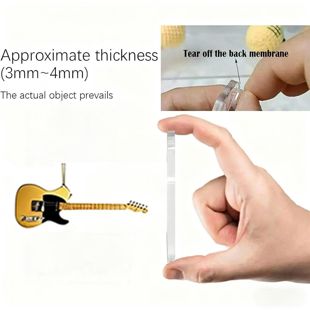 2D plochá akrylová skála kolem kytary Vánoční adventní kalendář 2025 Figurka Věci pro DIY vánoční kalendář Kytaristé