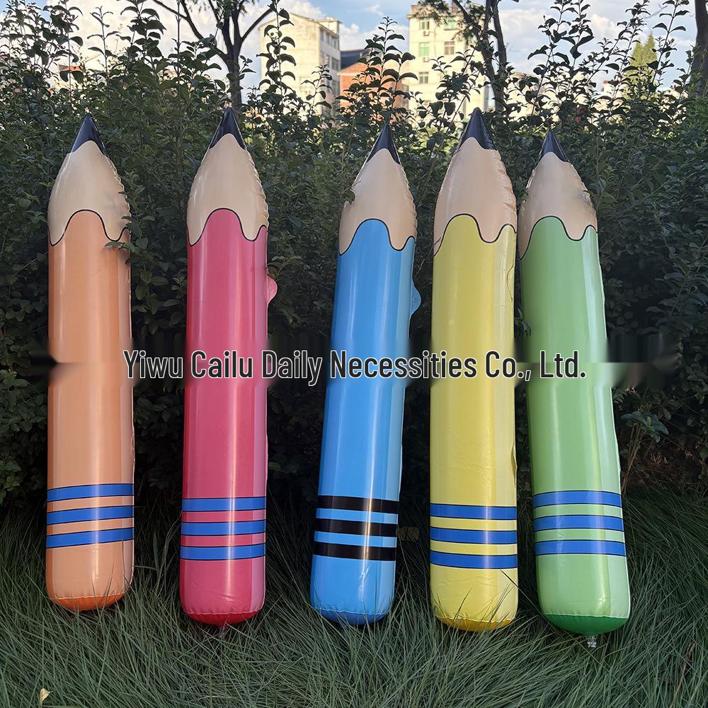 Inflatable PVC Pencil Balloon for Kindergarten Sports and School Decorations