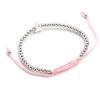 Les Trésors De Lily [K4408] - Silver Pink Shambhala Bracelet 'Love'