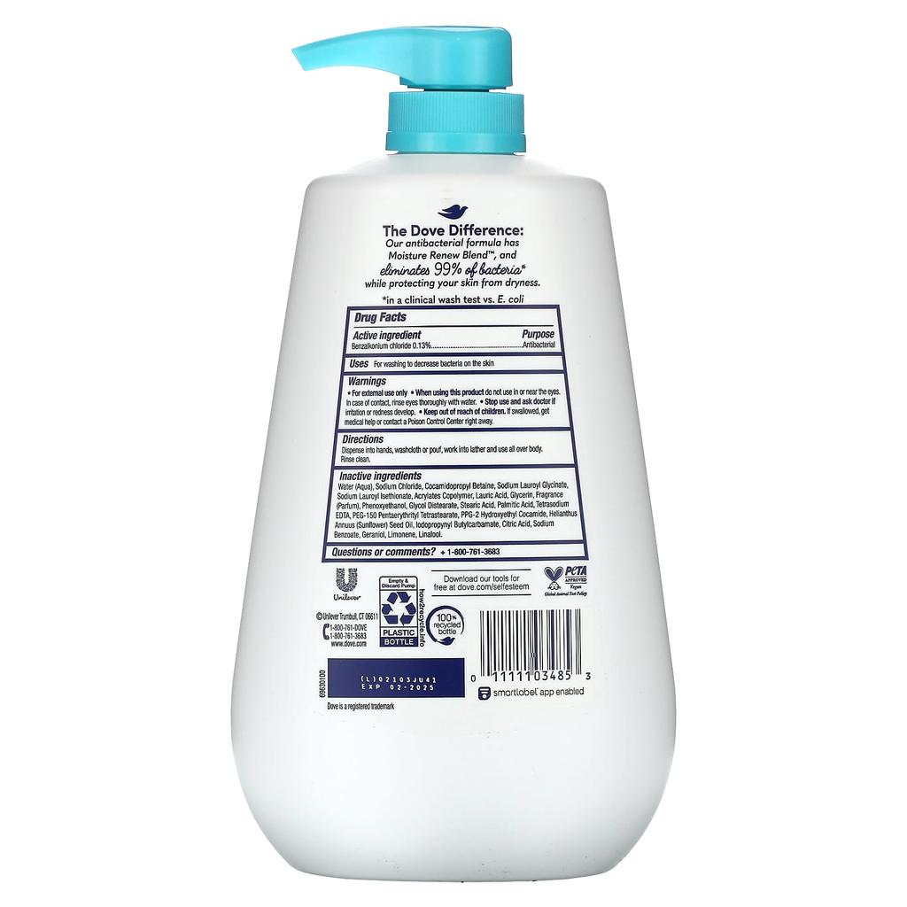 Care & Protect, Antibacterial Body Wash, 905Ml(30.6Fl Oz)