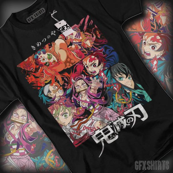 Demon Slayer Hashira Anime Manga Tanjiro Nezuko Inosuke Kimetsu No Yaiba T-Shirt