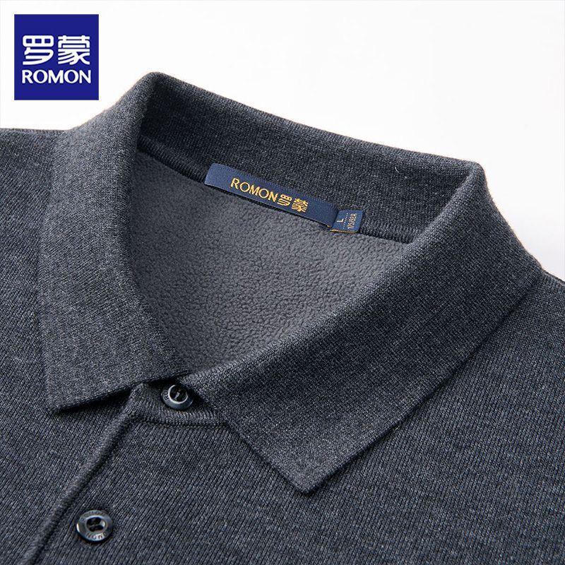 ROMON Men's Long-Sleeve Polo Shirt