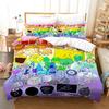 Jacknjellify BFDI Bedding Set 2/3Pcs Duvet Cover Pillowcase Twin Full Queen King Size Soft Anime Bed Set Battle for Dream Island