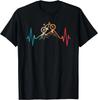 Retro Cycling Heartbeat Bicycle Cyclist Bike Biking Men Gift Unisex T-Shirt