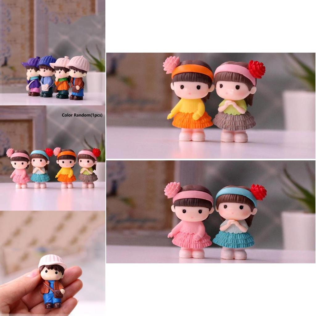 Adorable Mini Couple Figurines For Charming Fairy Garden Or Dollhouse Decor