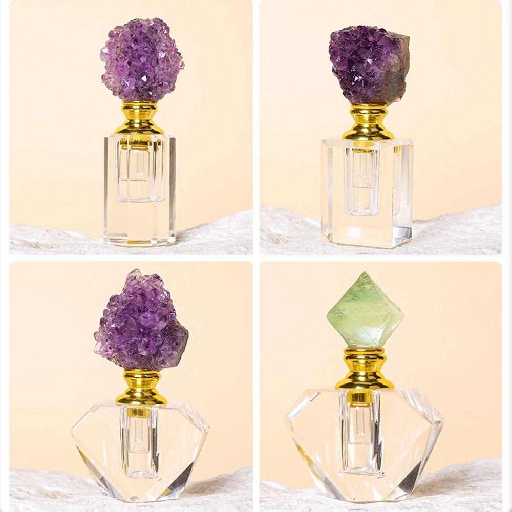 Empty Crystal Perfume Bottle Refillable Essential Oil Diffuser Bottle  Travel Cosmetic Containers